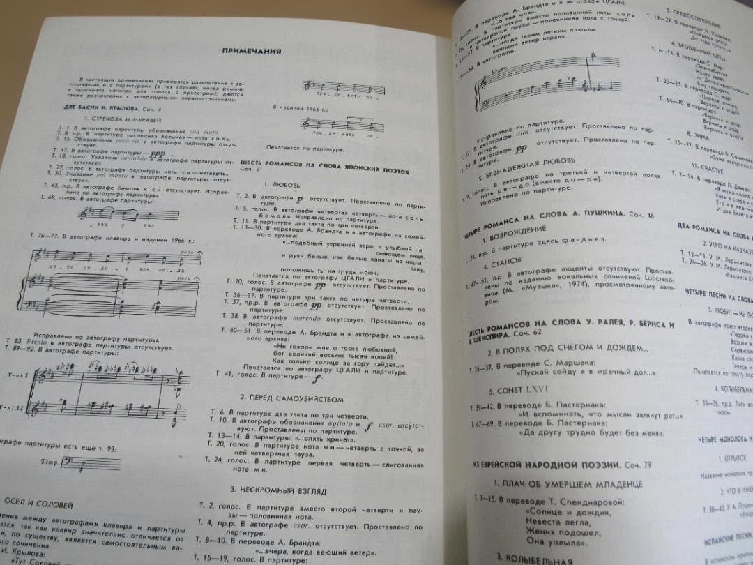 Voスコア【ショスタコービッチ；声楽作品集「ロマンスと歌」露語】(VSc348