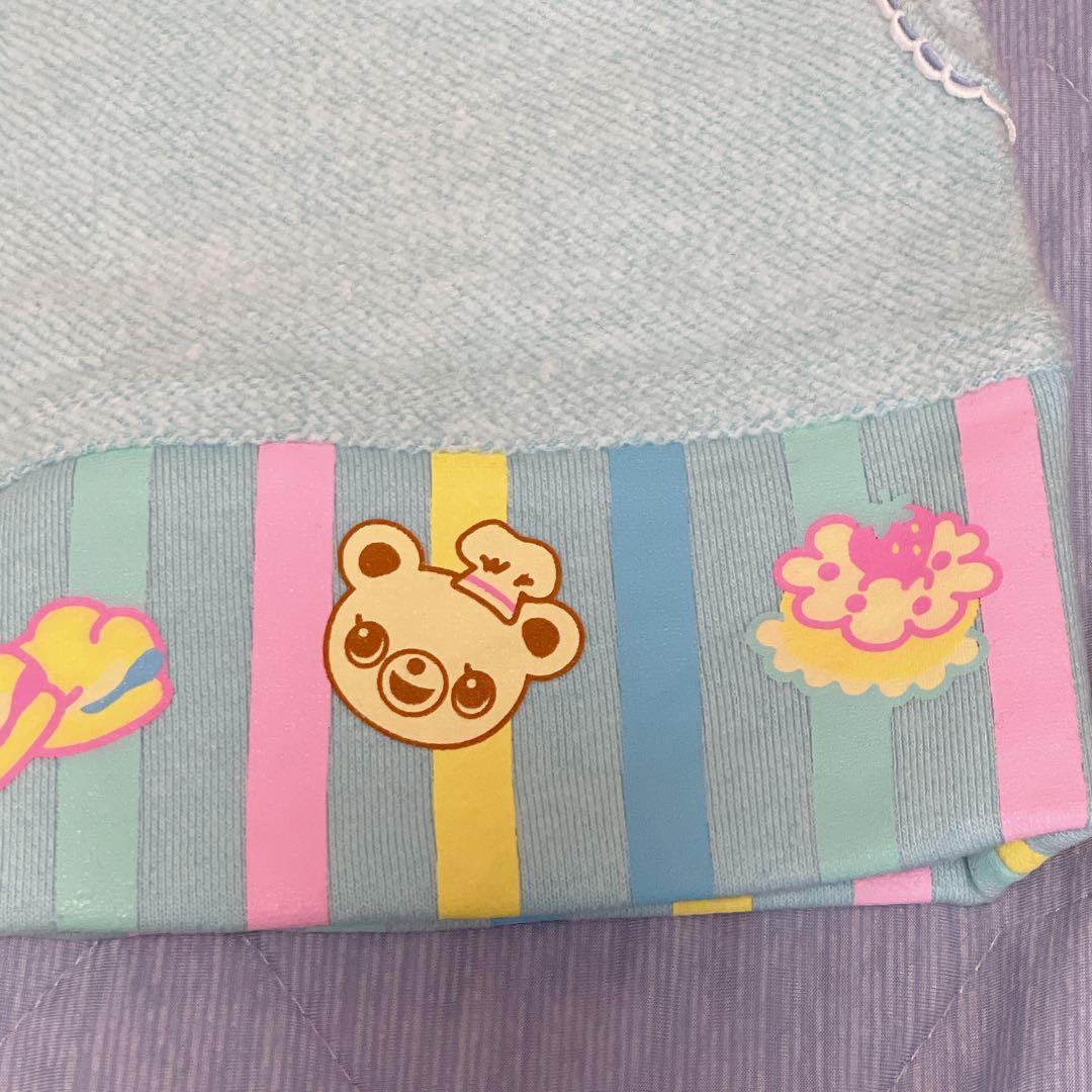 新品　メゾピアノ　ミミポポスカート　水色　リボン　刺繍　平成レトロ　110