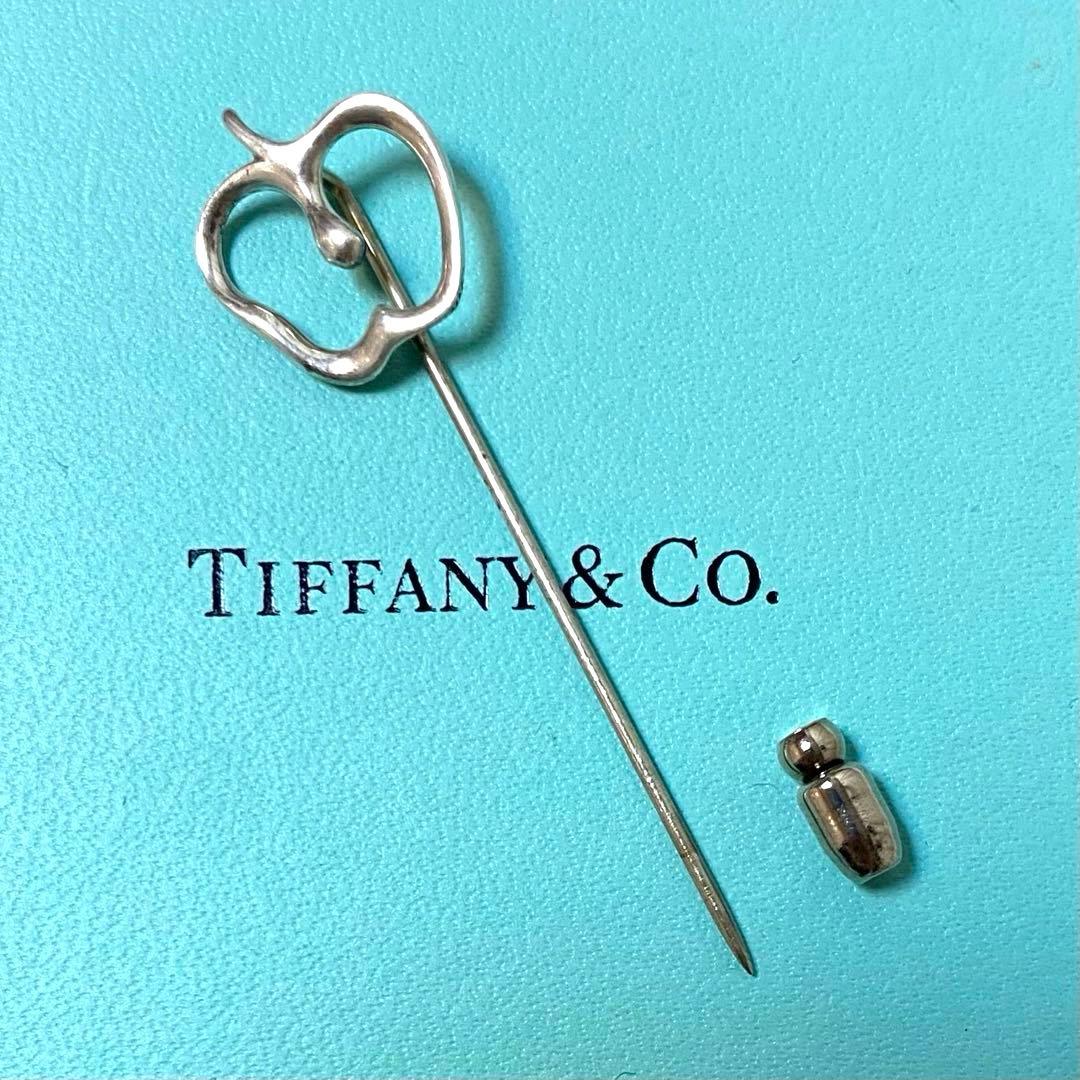 TIFFANY ティファニー オープンアップル ピンブローチ プローチ 刻印
