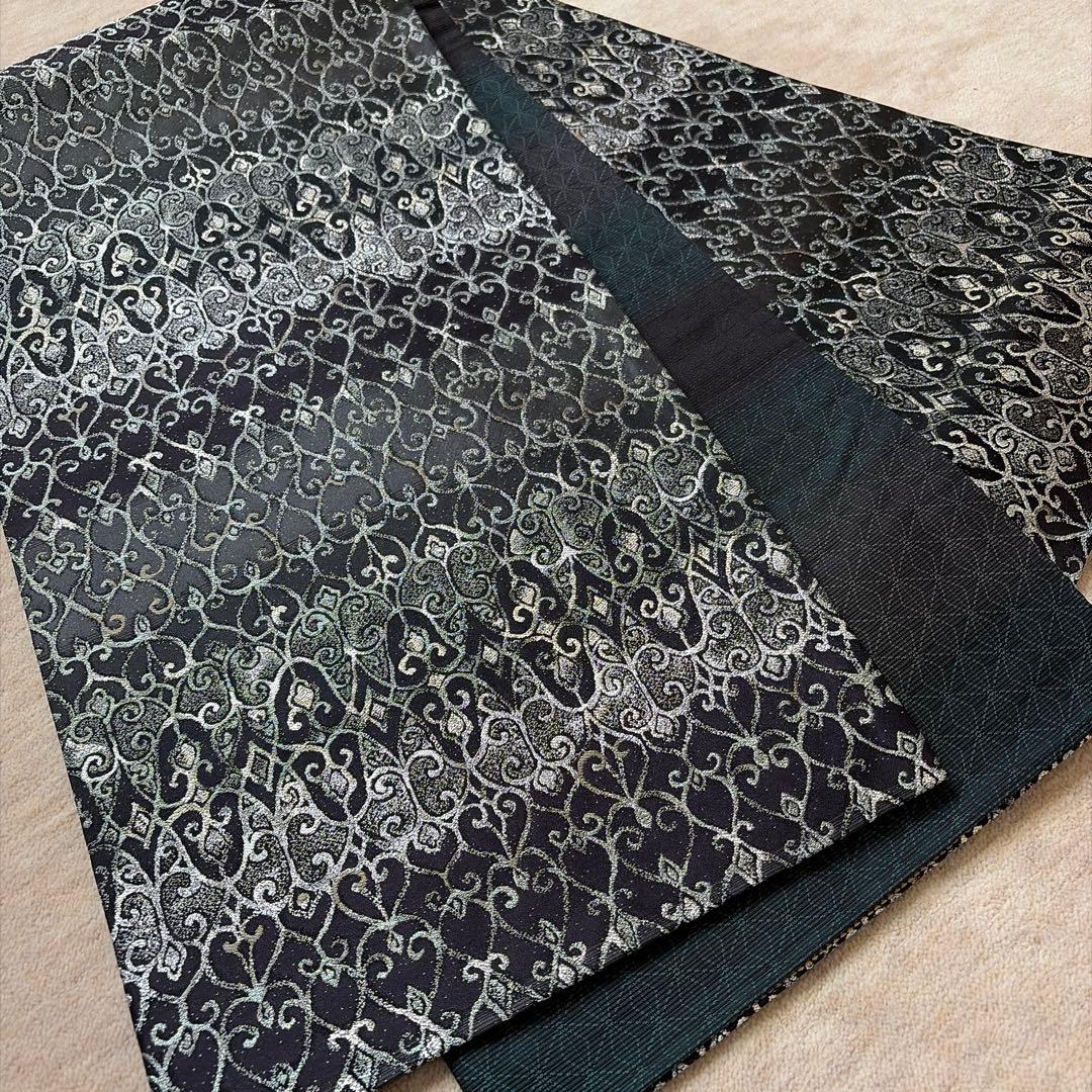 深鈴様 　河瀬満織物★ダイヤモンド泊袋帯★特許書付き