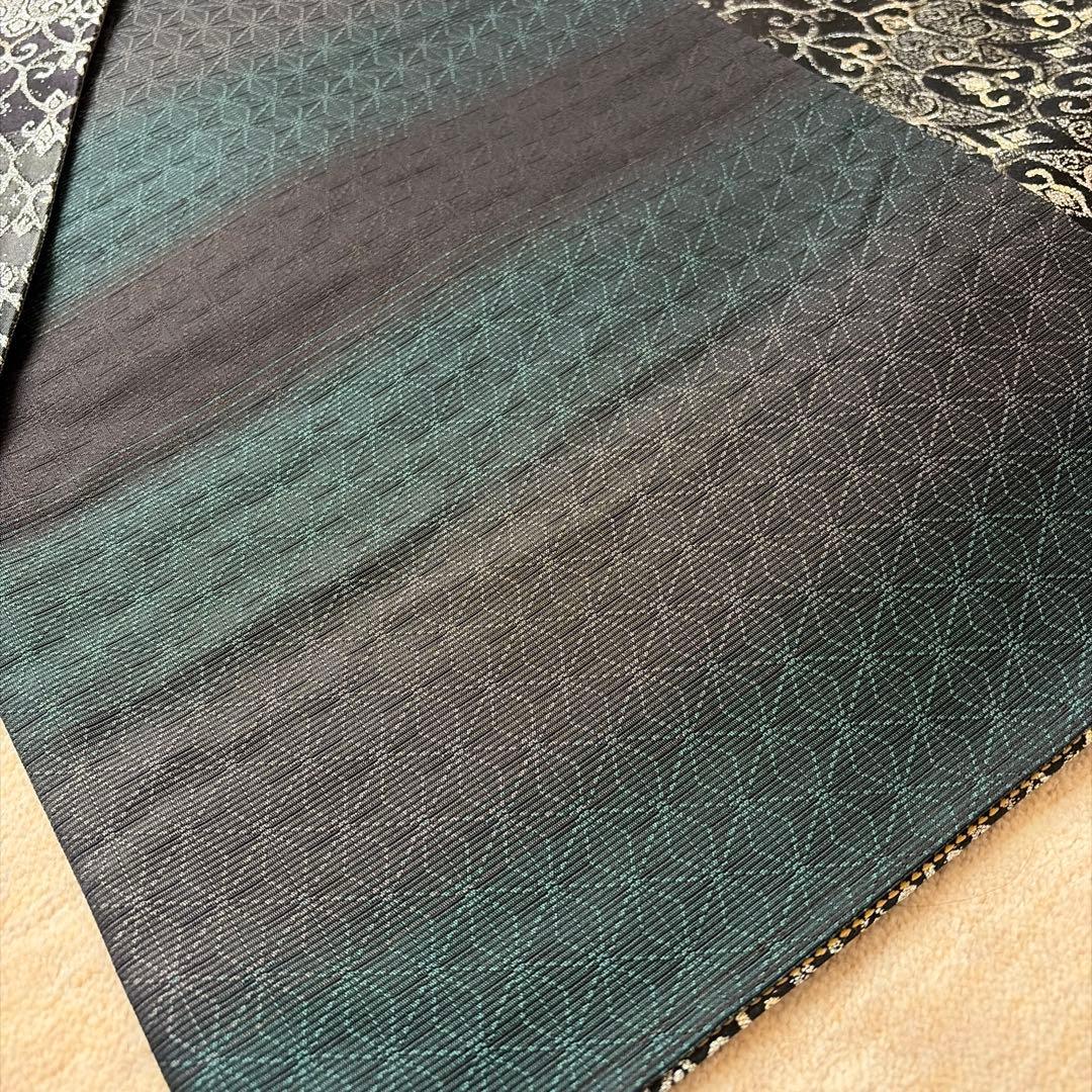 深鈴様 　河瀬満織物★ダイヤモンド泊袋帯★特許書付き