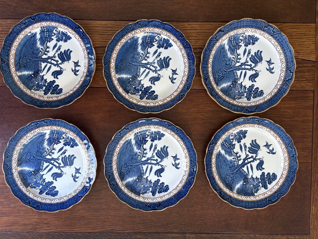 ブース リアル・オールド・ウィロー デザートプレート6枚