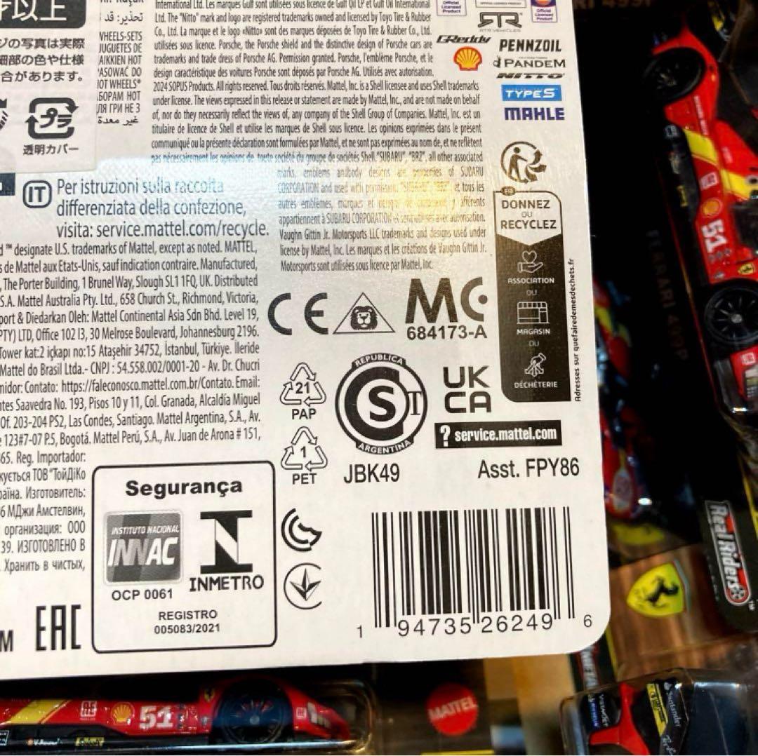 ホットウィール JBK49 サーキット レジェンズ フェラーリ 499P 18台