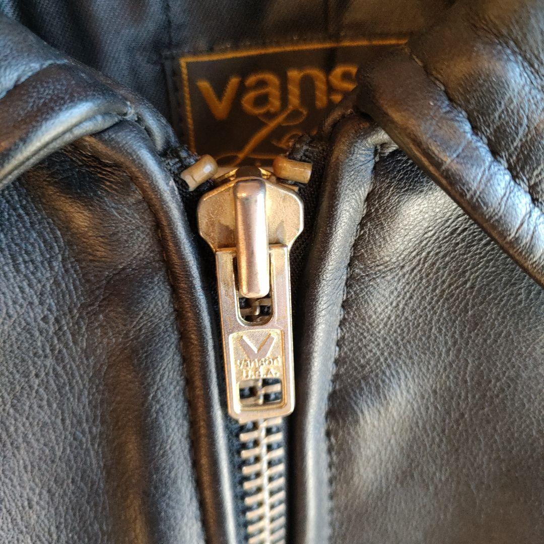 vanson　バンソン　レザーシングルライダースジャケット