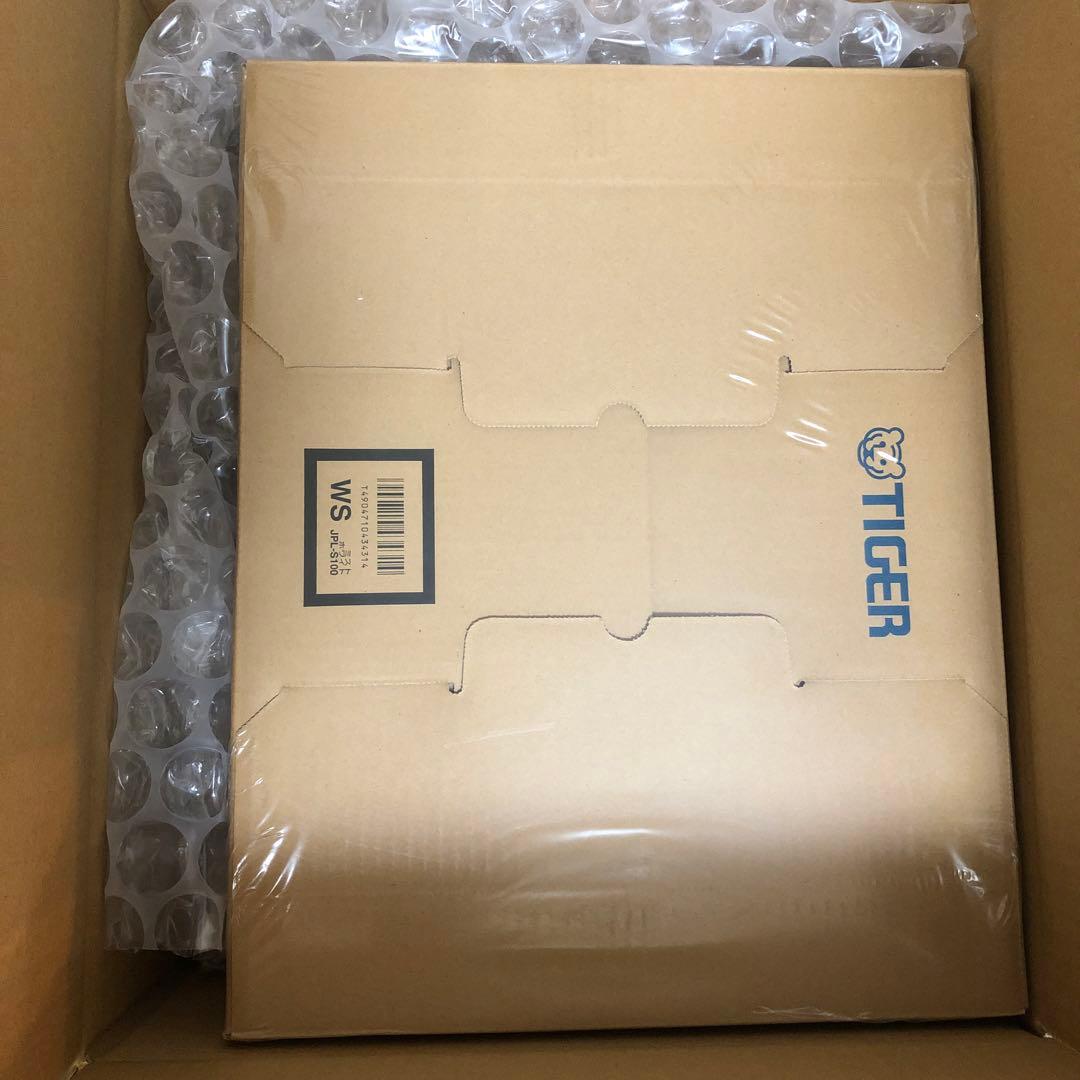 TIGER 炊飯器 ホワイト 本土鍋 5.5合 土鍋ご泡火炊き JPL-S100