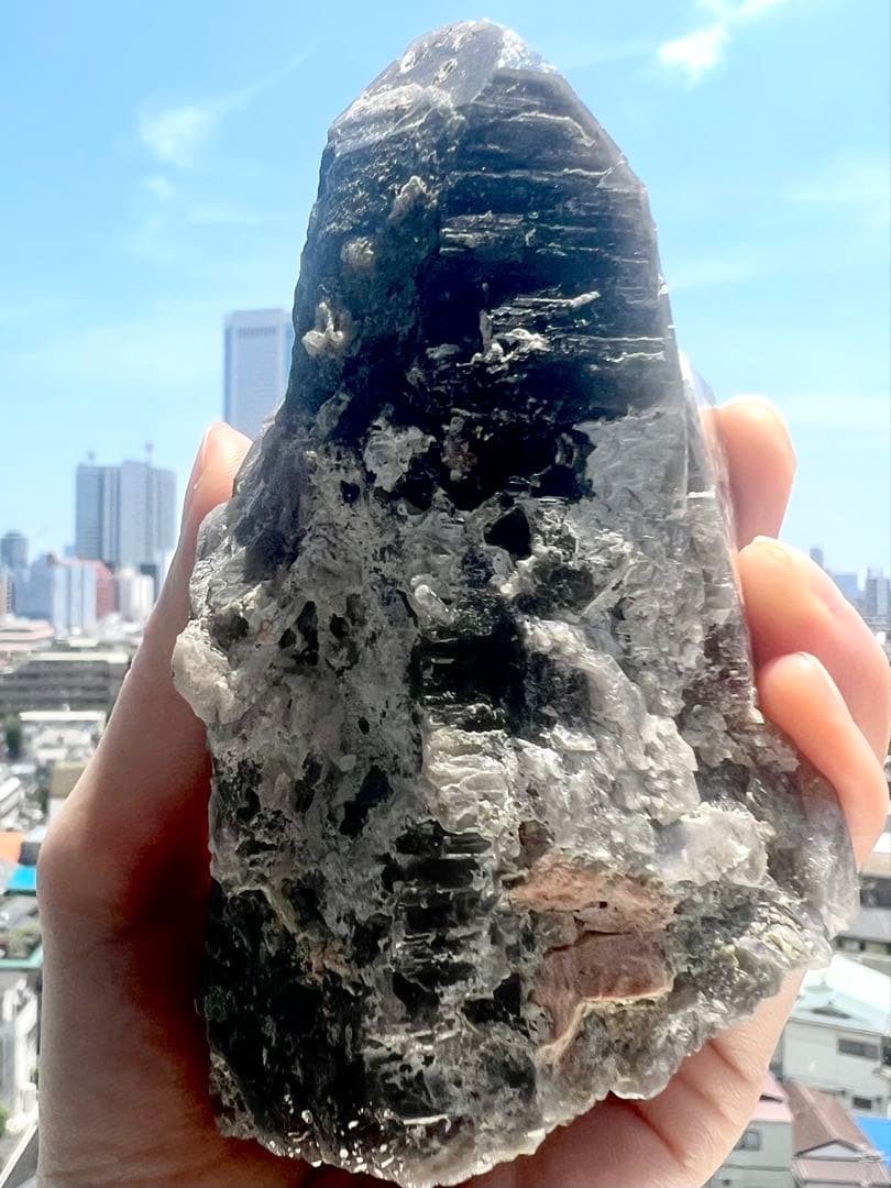 最終価格✨美✨希少✨AAAAAチベット産 ドリームコート モリオン 叡智の黒神殿