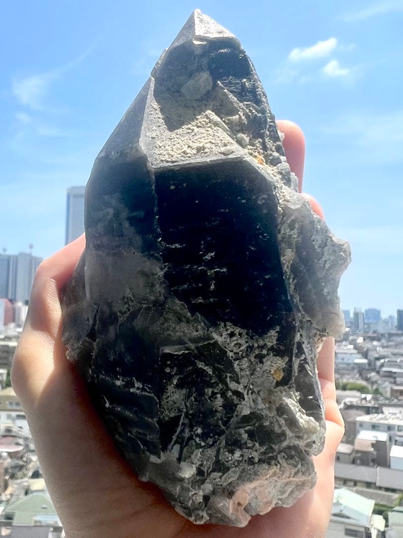 最終価格✨美✨希少✨AAAAAチベット産 ドリームコート モリオン 叡智の黒神殿