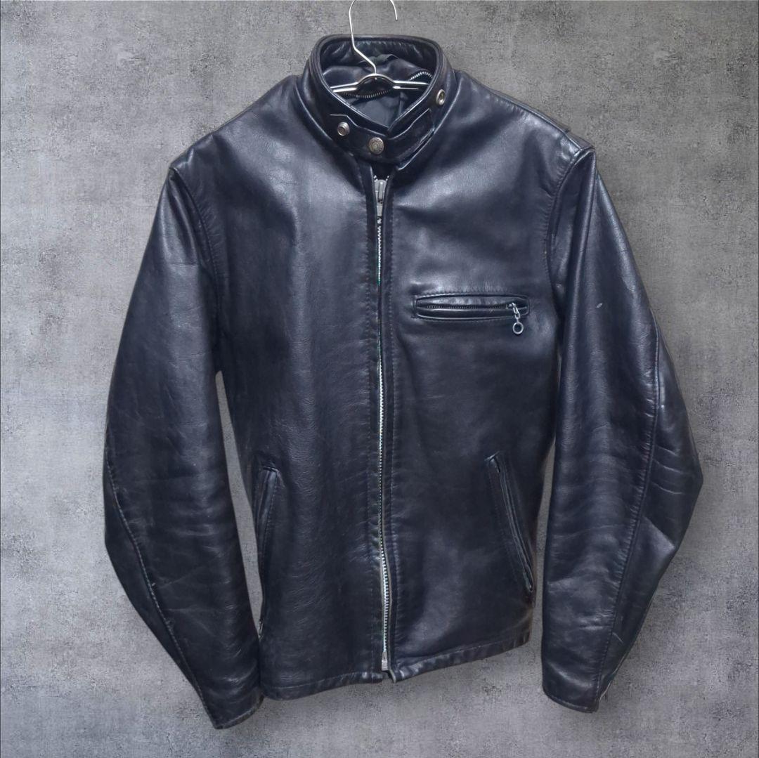 Schott 641 シングルライダースジャケット レザー ショット 革ジャン