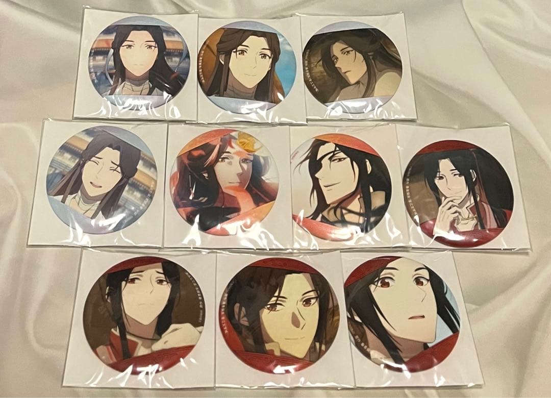 天官賜福 キャラバッジコレクション 謝憐 花城 缶バッジ グッズ セット