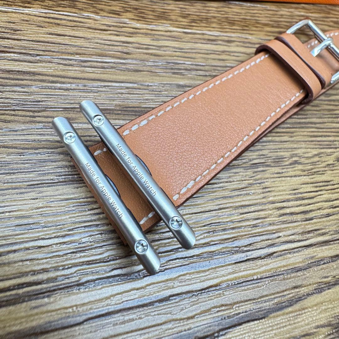 2477 Apple Watch エルメス　ゴールド　ブラウン　HERMES