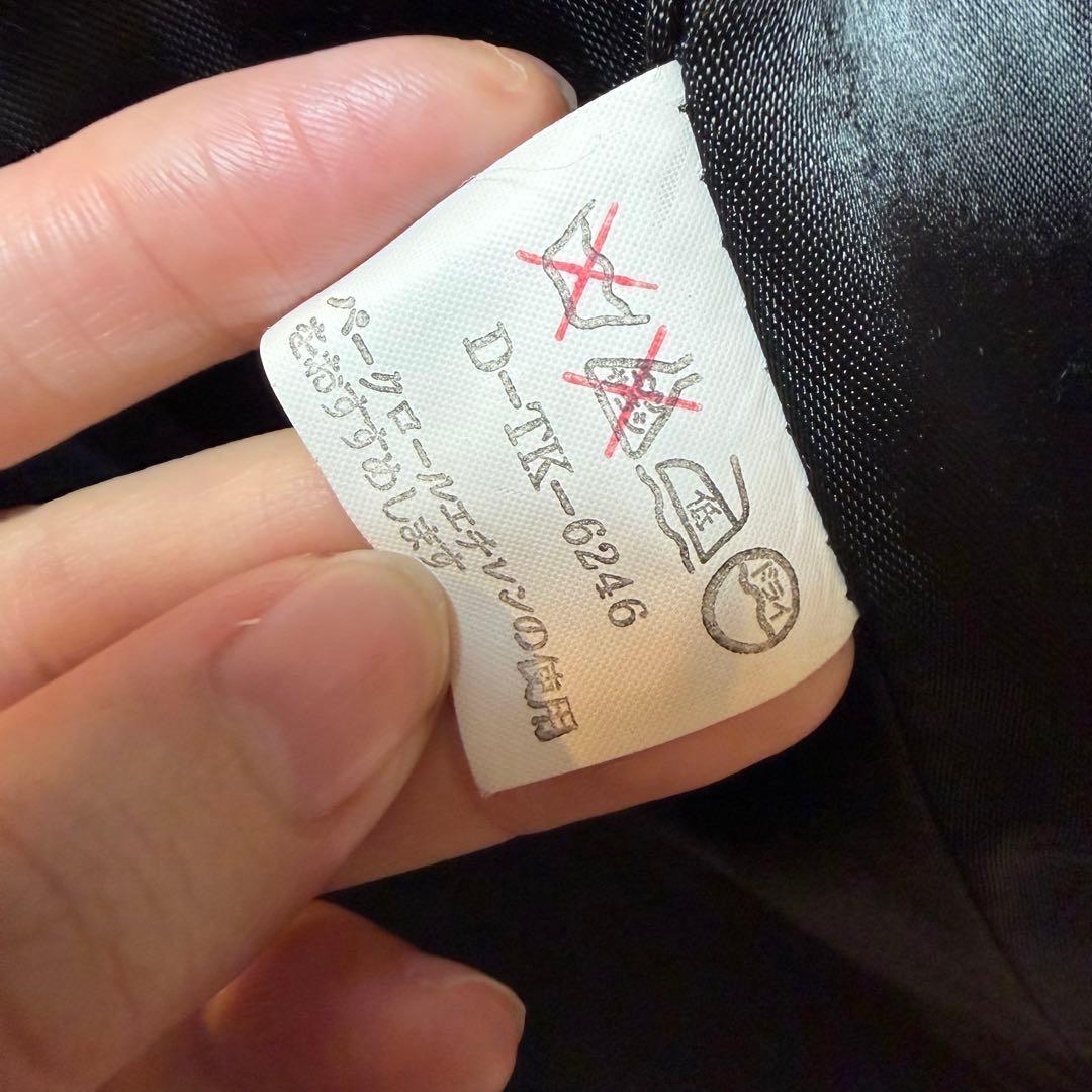 極美品ジョルジオアルマーニ 黒タグ ジップアップコート 2wayネック ブラック