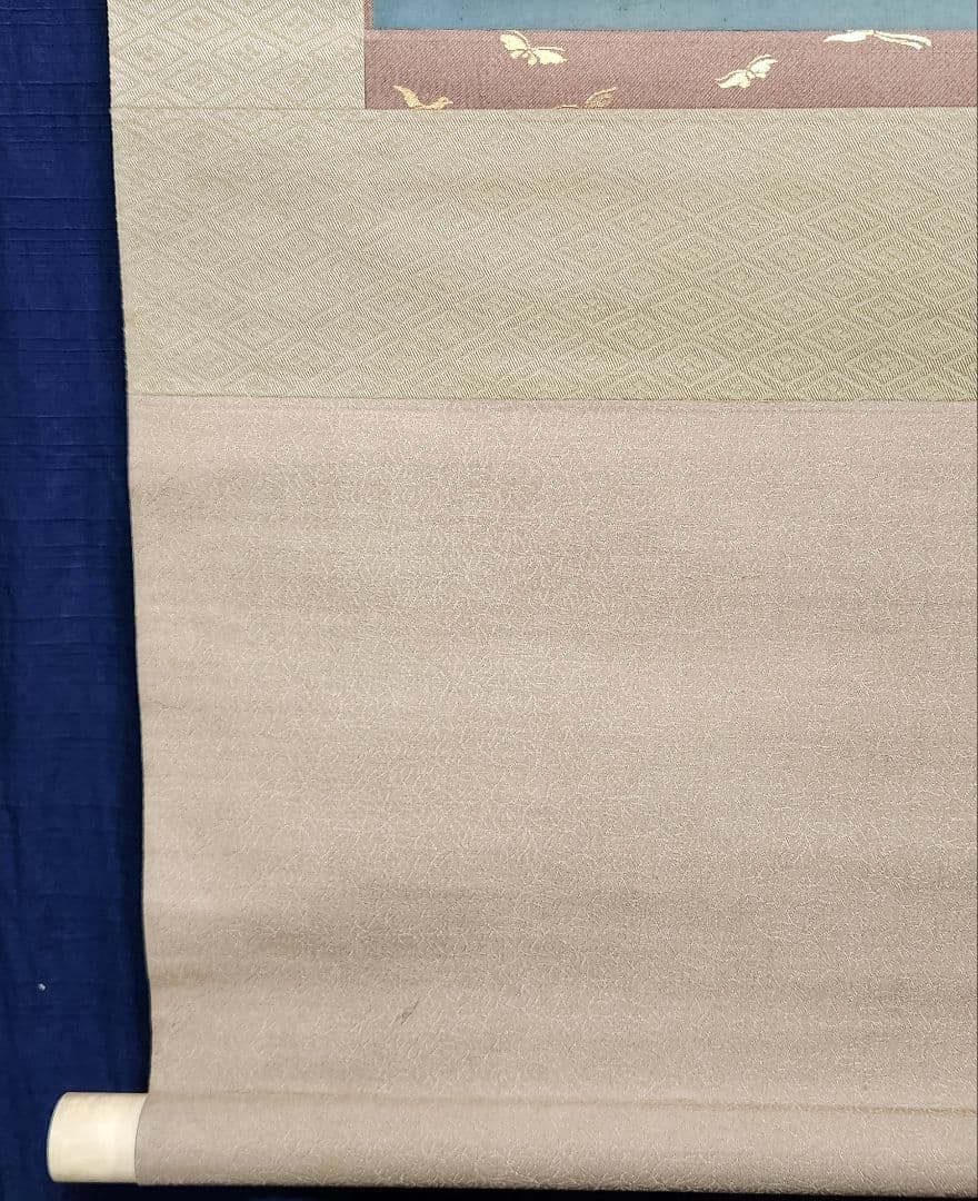 【鳳凰堂雪景図】井上黎明 992 宇治平等院　京都　共箱　掛け軸　肉筆