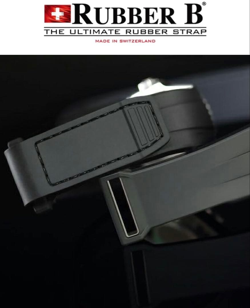 Rubber B ブラック ラバーストラップ 214270専用Mサイズ