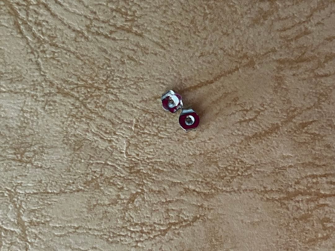 まさみ様用CZダイヤモンド スタッドピアス K14WG 14金 一粒ダイヤモンド