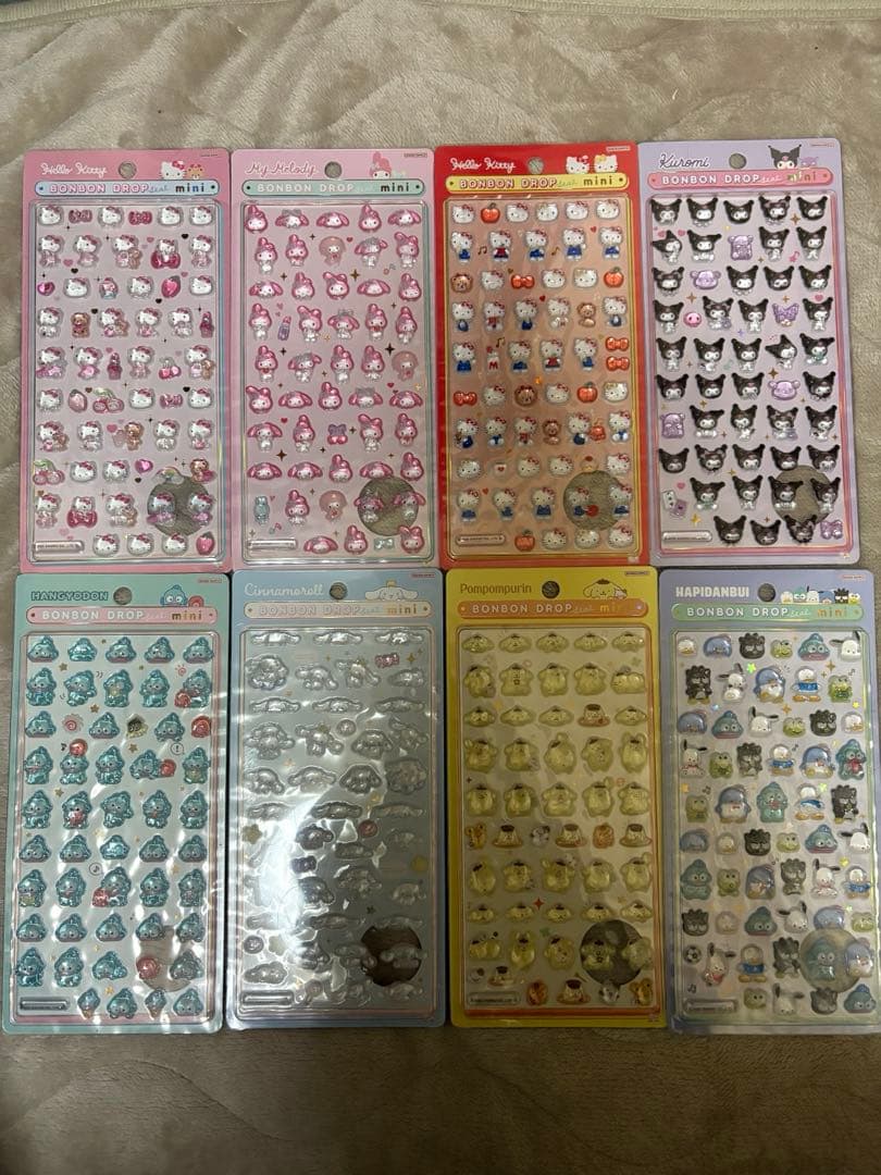 【国内正規品】 サンリオ ボンボンドロップシール ミニ 6枚セット