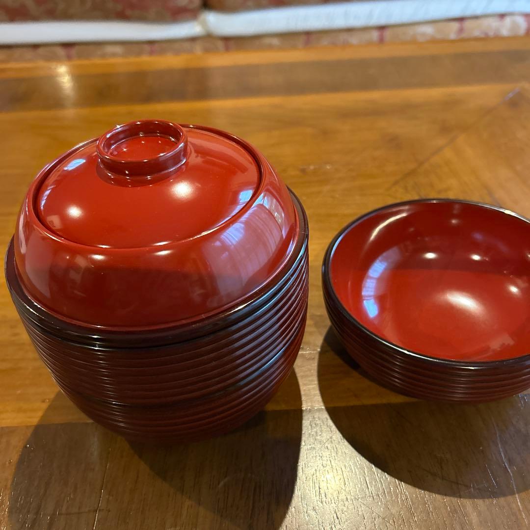 輪島塗漆器信玄弁当箱３段　美品