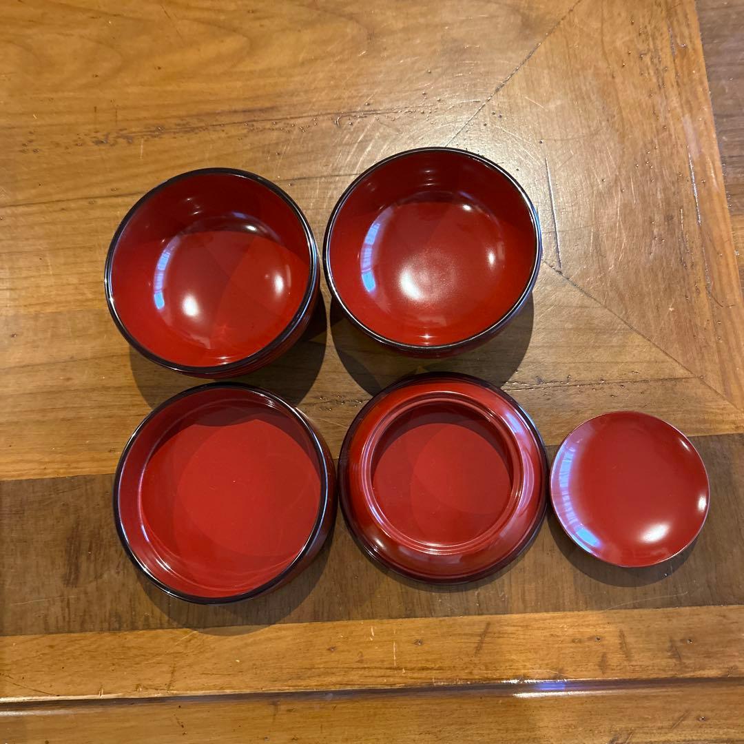 輪島塗漆器信玄弁当箱３段　美品