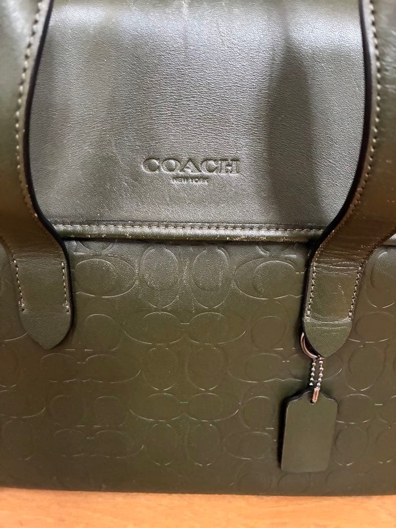 COACH オリーブグリーン ビジネスバッグ