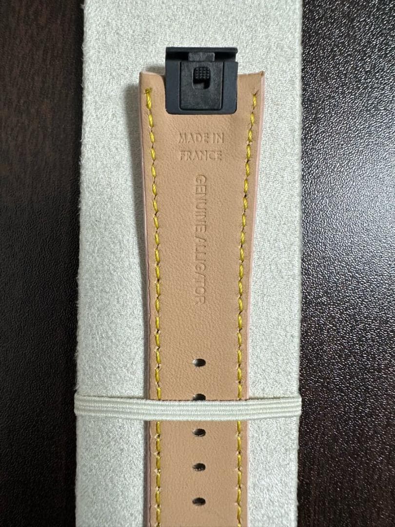 ルイ ヴィトン タンブール用 純正替えベルト アリゲーター ワンタッチ式 ピンク