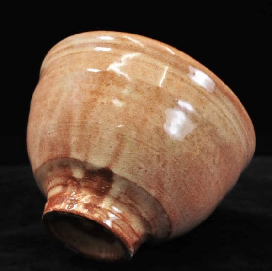 【最上位】十四代　新庄貞嗣　萩茶碗　共布共箱　　山口県指定無形文化財　青井戸