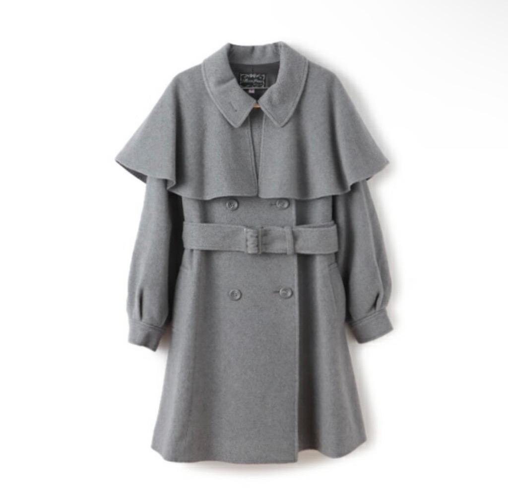 メゾピアノジュニア ケープ付きマルチカラーコート