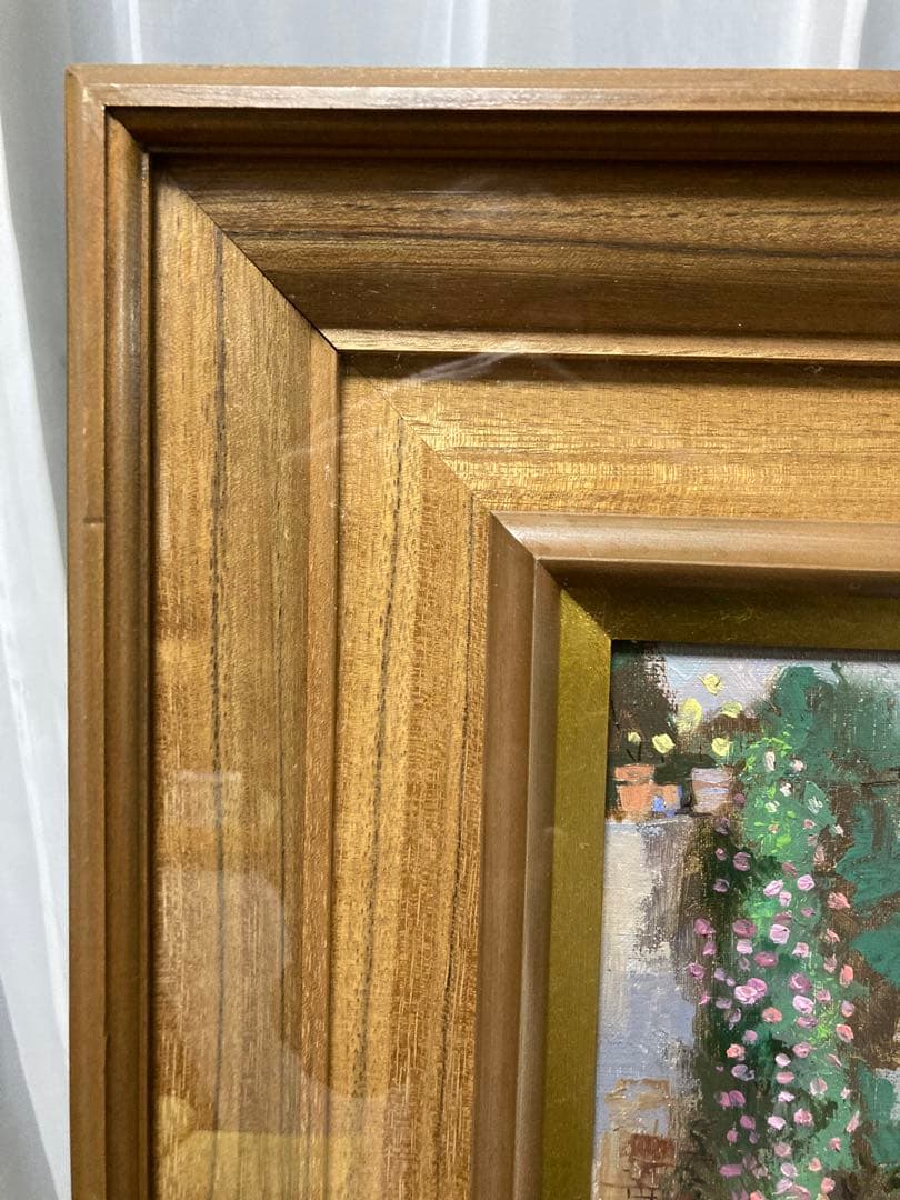 油絵 油彩 肉筆 【叙勲作家　三浦勝治】「セビリヤ」 F4号 美術年鑑掲載作家