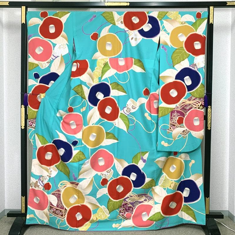 505z9〇高身長な方にも 芸艸堂 UNSODO 振袖 大正ロマン 椿〇成人式