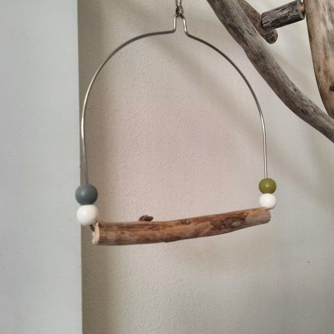 バードアスレチックジム大型 ㊺ 天然木 自然木 流木 インコ おもちゃ