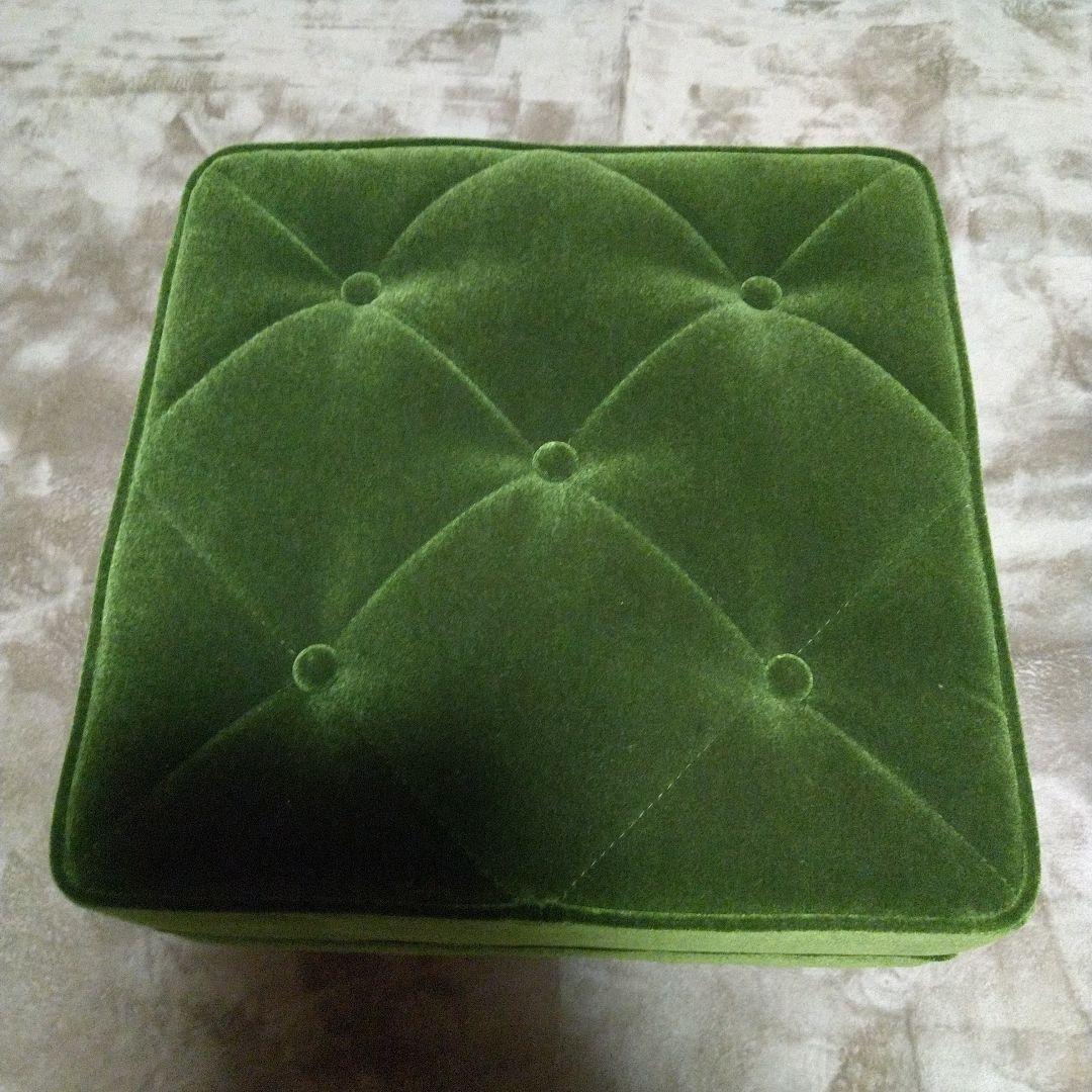 新品同様 希少 カリモク60 オットマン　モケットグリーン