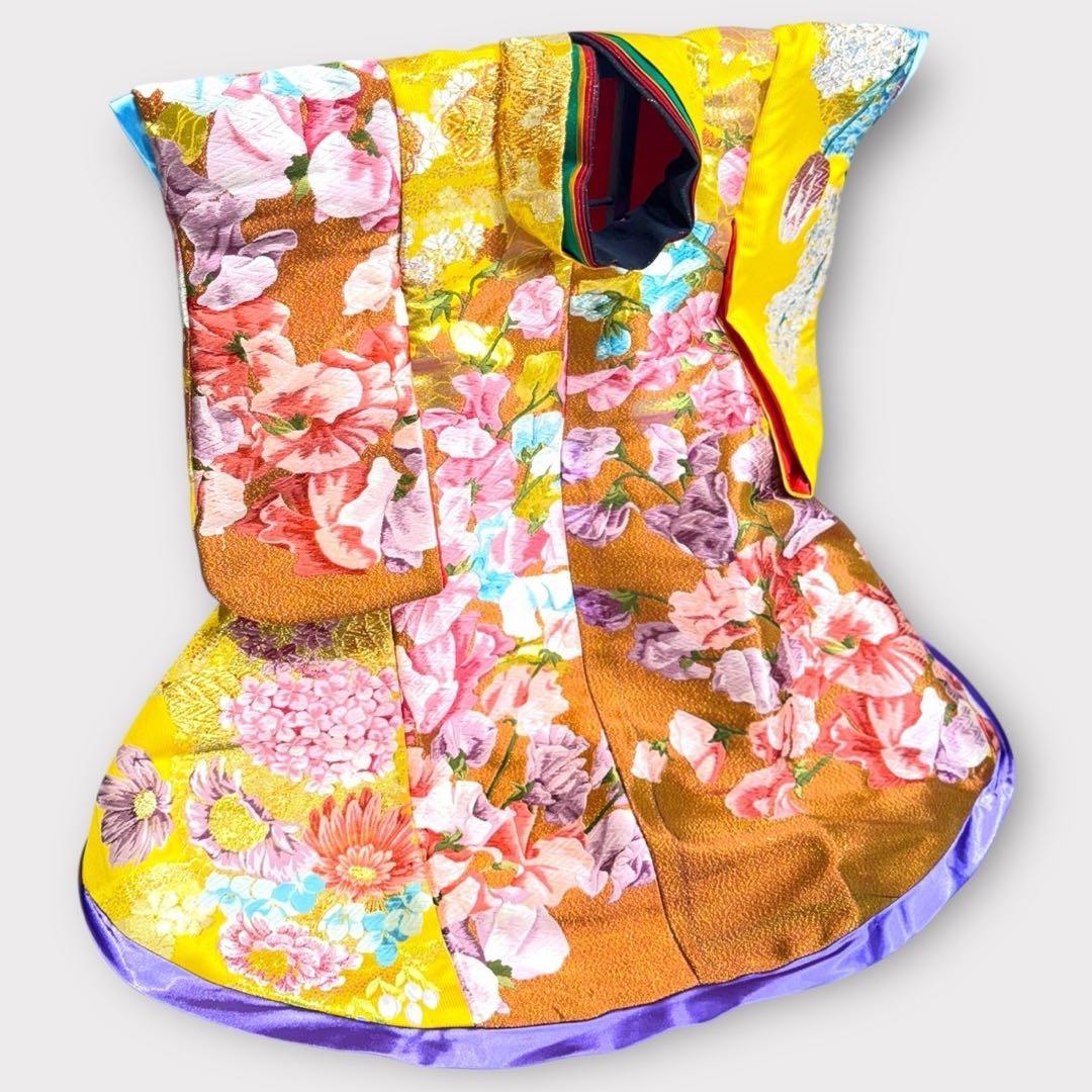 【新品ハンドメイド】ペット用　打掛　大振袖　おひきずり