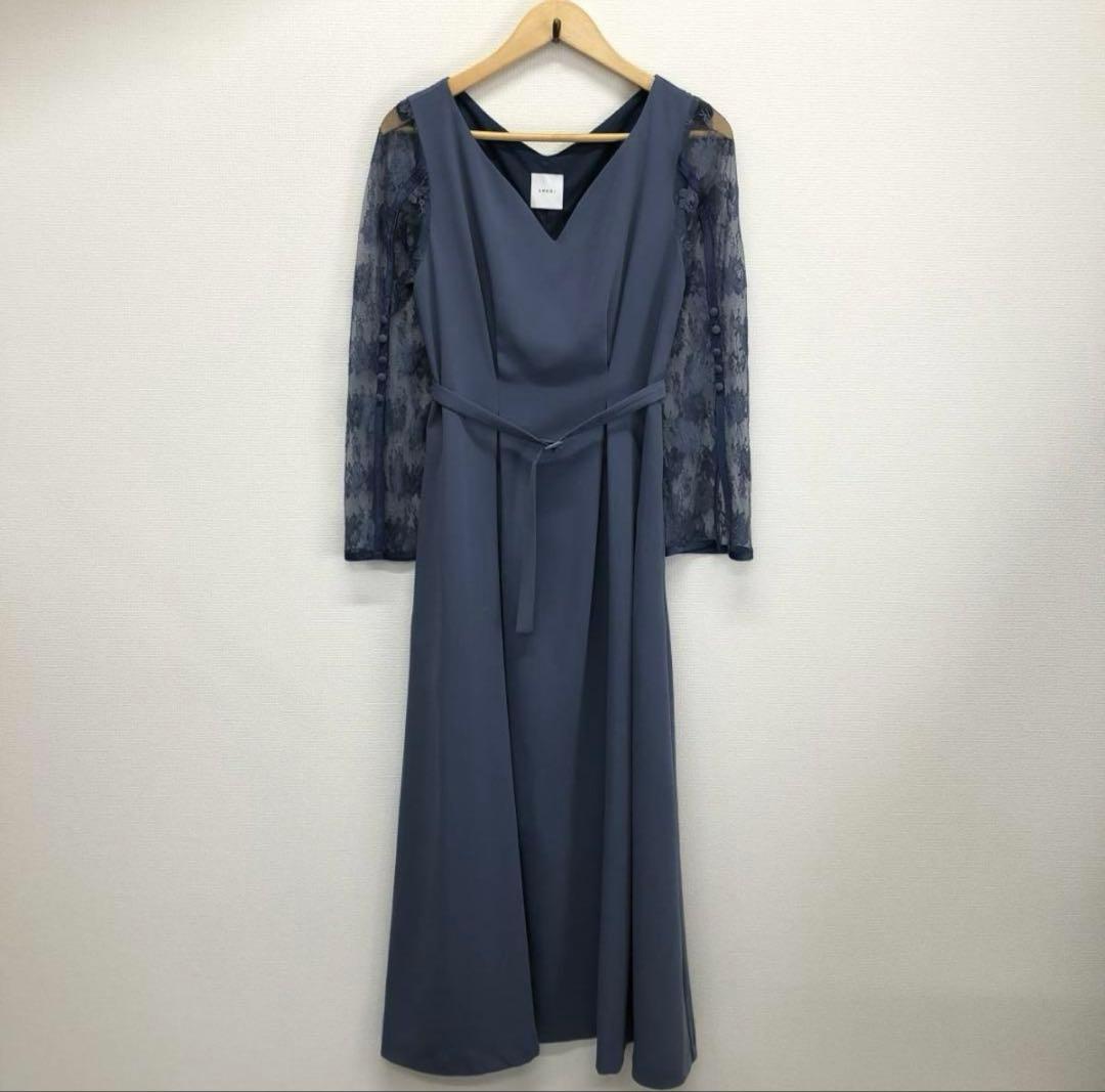 うた　アメリ　レーススリーブドレス　ワンピース　長袖 パーティードレス