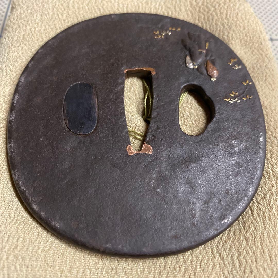 象嵌細工　鍔　大小セット