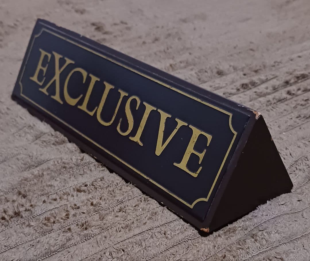 昭和のパイオニア EXCLUSIVEプレート 店舗使用品(中古)