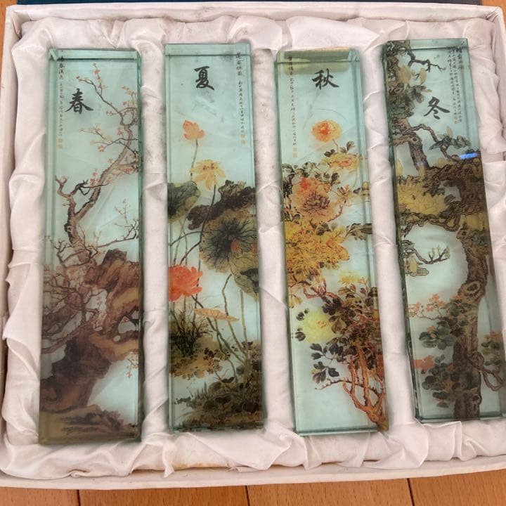 高級✨　高級礼品水晶　春夏秋冬　4本