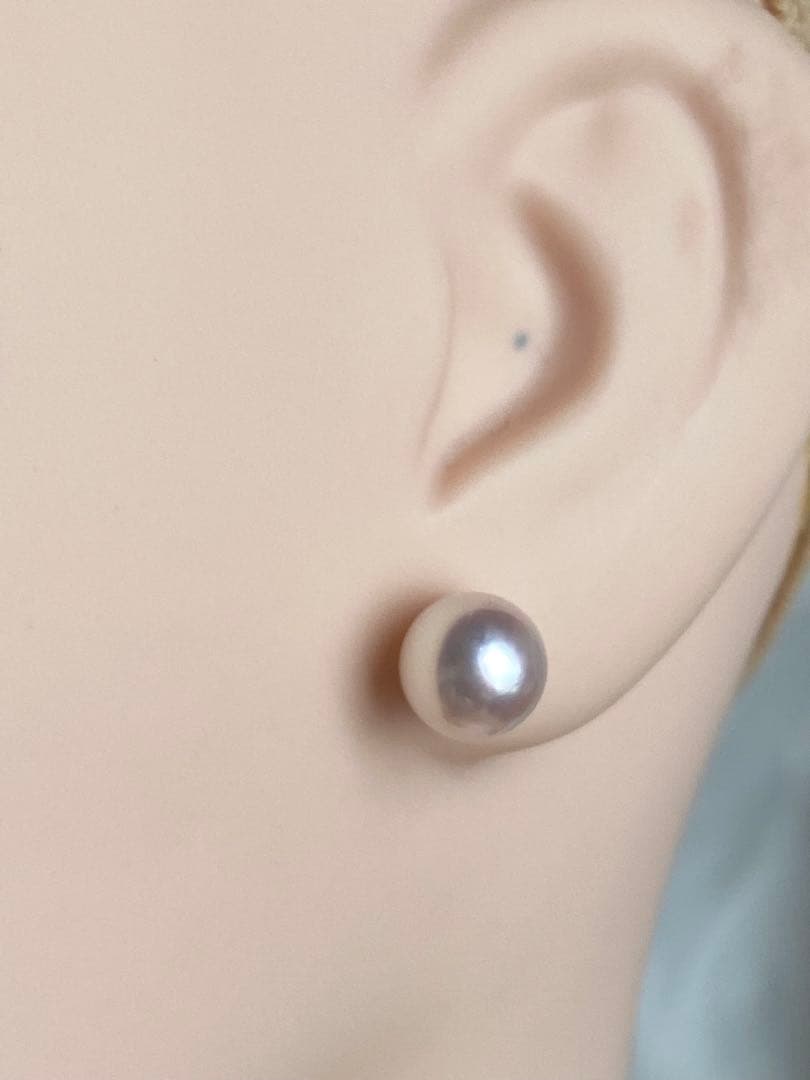 1929 美品❣️天女級のテリ❣️K18❣️あこや真珠7.5-8mm ピアス