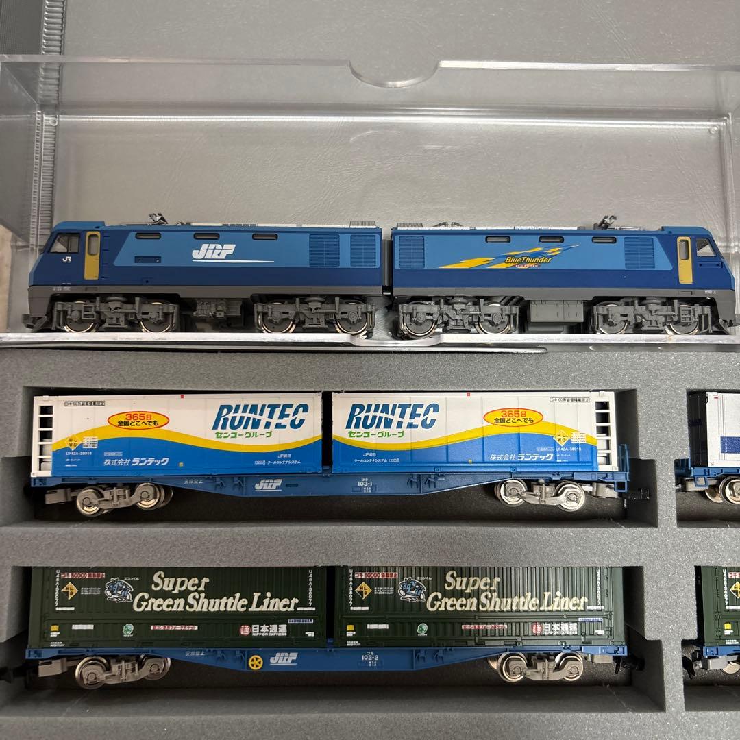 電気機関車EH200 kato コキ貨物車両付き