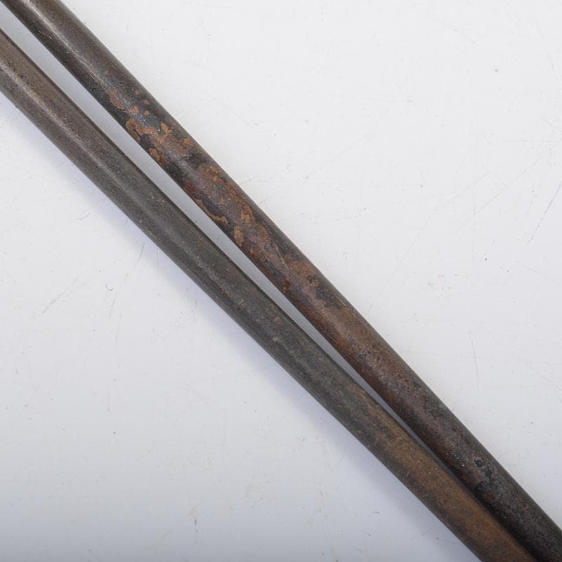 茶道具　金谷五郎三郎作　黄銅　火箸　共箱　M　R7525