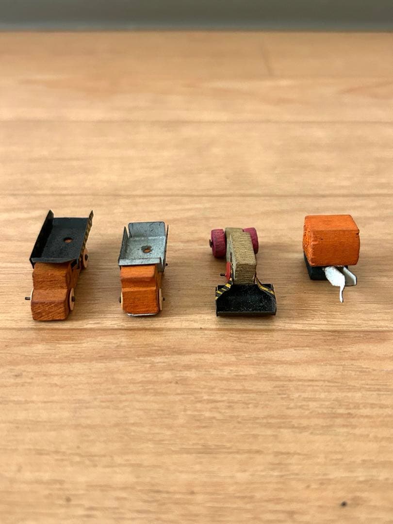 グリコのおまけ オマケ 【ダンプカー・フォークリフトなど】木製 昭和レトロ