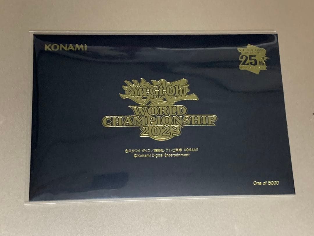 遊戯王　WCS2023 来場者特典 ブラックマジシャンガール　魔法の筒　25th