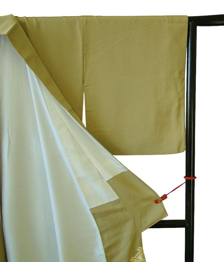 ロング寸 作家物 極上一越地 金彩加工染 色留袖・訪問着（正絹）仕立上りD666