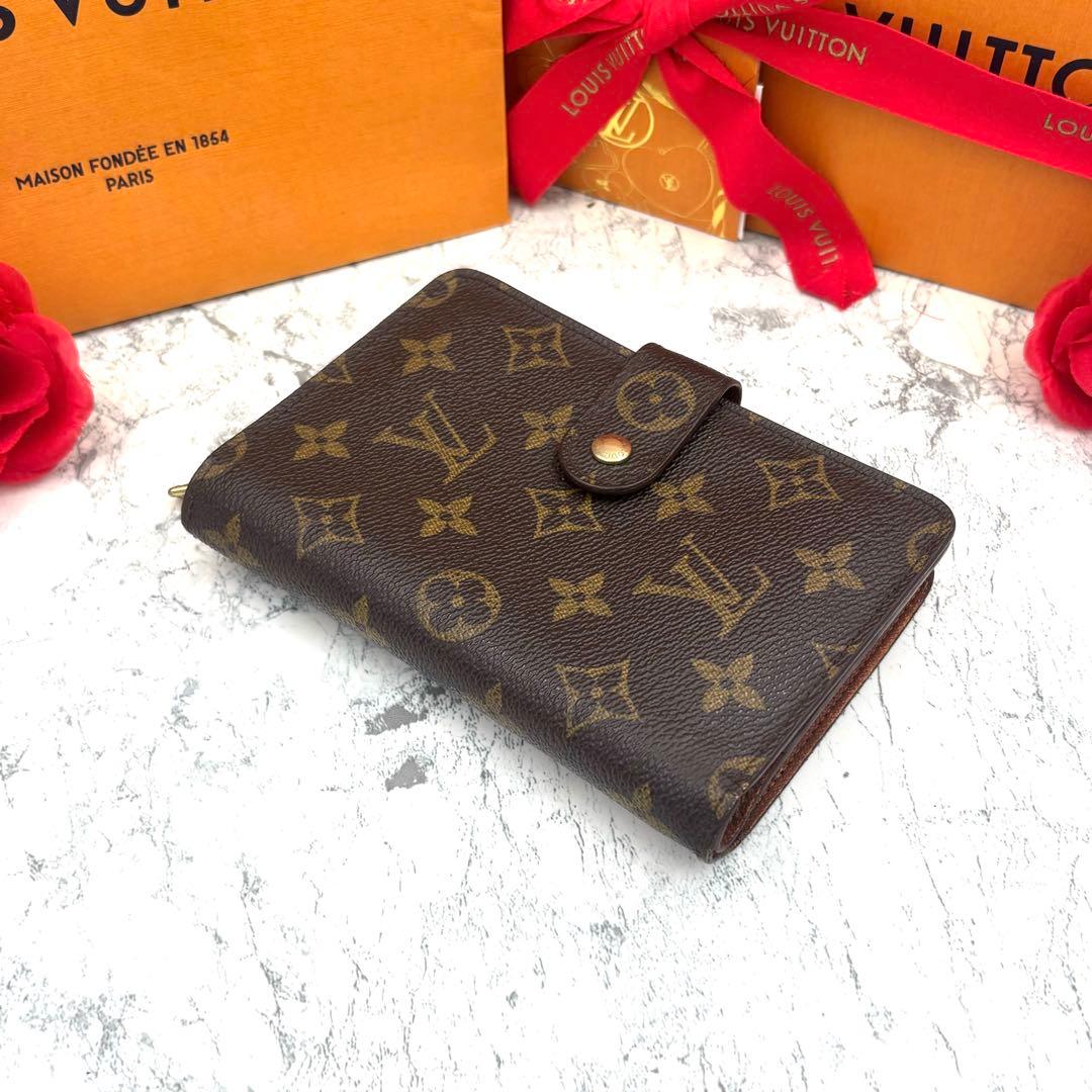 【早い者勝ち】 ルイヴィトン モノグラム ポルトパピエジップ 折り財布