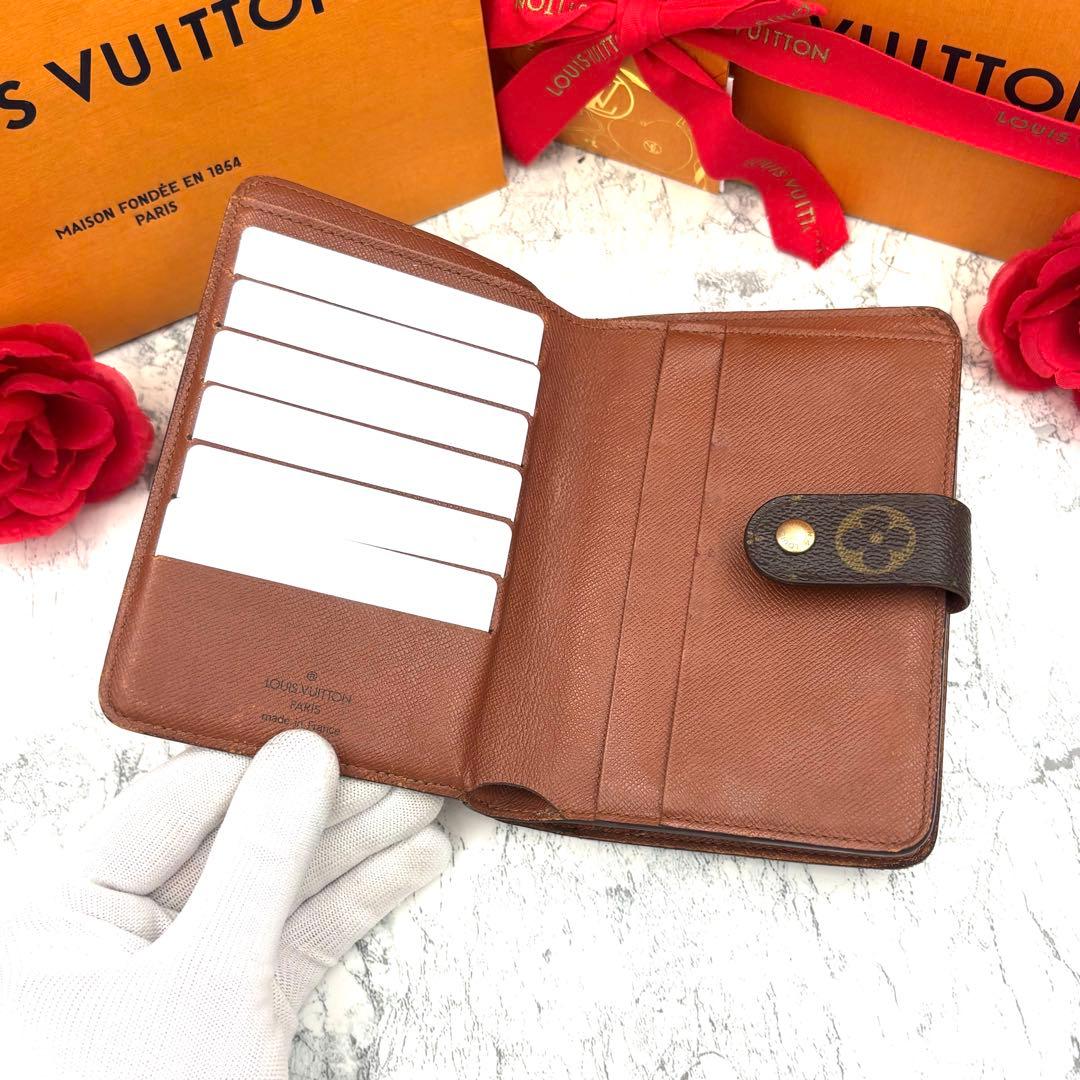 【早い者勝ち】 ルイヴィトン モノグラム ポルトパピエジップ 折り財布