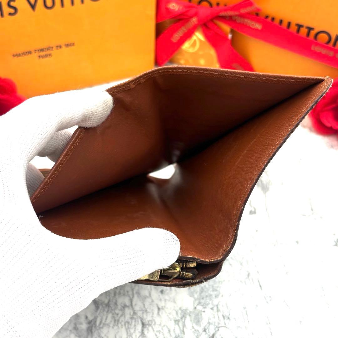 【早い者勝ち】 ルイヴィトン モノグラム ポルトパピエジップ 折り財布
