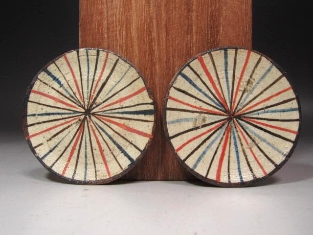 【セール中】★　北大路魯山人　麦藁手　丸向付五客　※一客金直し★x531