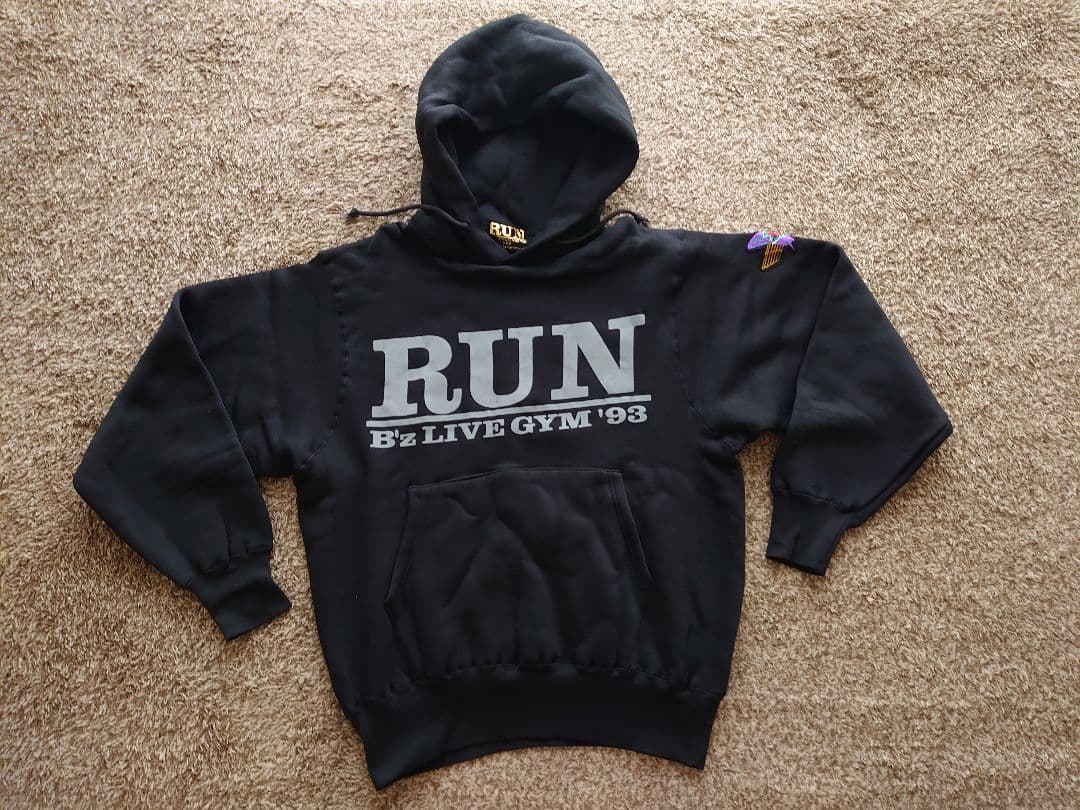 b'z LIVE GYM 1993 run ツアー パーカー 稲葉浩志 松本孝弘