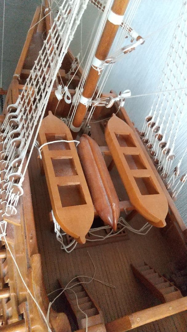 【直接引き渡し限定】特大　希少　木製の大きな船のオブジェ