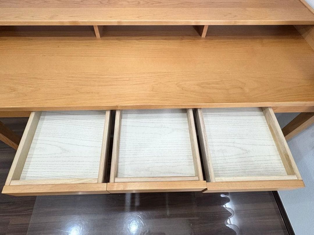 ディノス　北欧風・天然木調ステージ付きワークデスク　幅150cmタイプ