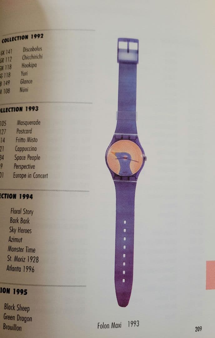 Maxi Swatch マキシスウォッチ 93年 FOLON MGZ001