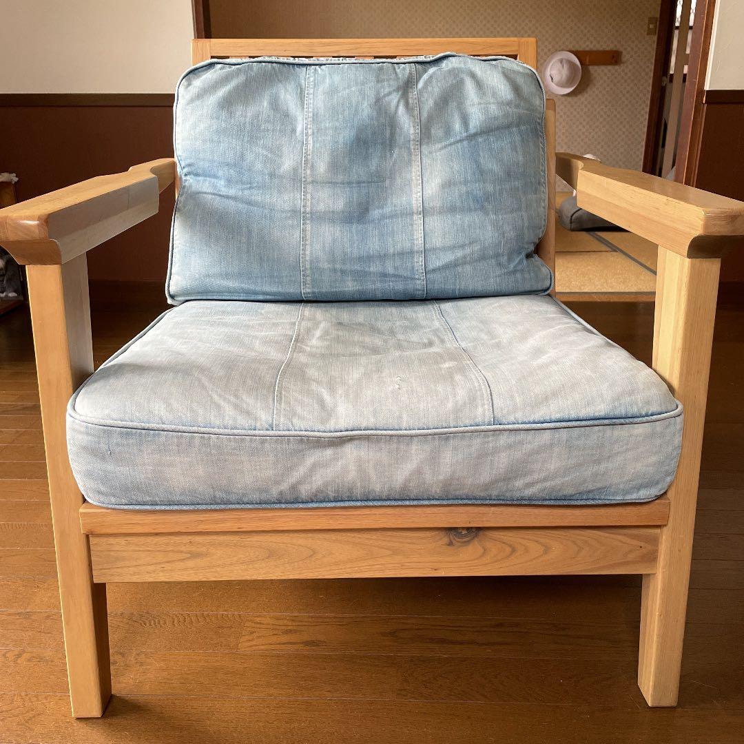 WTW ダブルティー　1人掛けソファ　TISMO ティズモ　デニムソファ