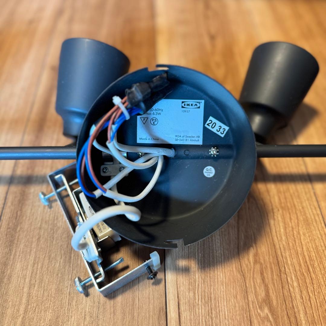 IKEA・luminousシーリングライト 2種セット／調光リモコン付